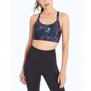 Soutien-gorge de sport personnalisé imprimé par sublimation, entièrement soutien-gorge, pour le fitness et le yoga, en polyester et élasthanne, pour femmes, prix de gros - Product Image 1