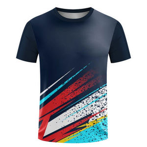 T-shirt de sport pour homme à sublimation, séchage rapide, respirant, en coton, motif galaxie, léger, manches courtes, coupe ample, OEM ODM, vente en gros - Product Image 2