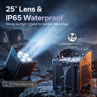 Projecteur PAR étanche U`King 6x18W RGBWA+UV 6-en-1, alimenté par batterie, avec télécommande DMX, rechargeable pour extérieur