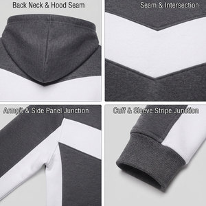 Fournisseur d'usine Sweat à capuche en polaire pour homme, coupe décontractée, avec cordon de serrage, chaud, pour l'extérieur et les occasions formelles, personnalisable - Product Image 5