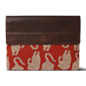 Genuine Leather Flat Laptop Sleeve <b>Case</b> Patterned Laptop Cover Custom Logo Business Travel Laptop Sleeve <b>Bag</b> - Product Image 2