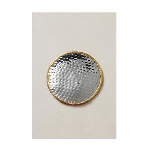 Sous-verres personnalisés en aluminium et laiton de haute qualité, couleur or ivoire, pour tasses à thé ou verres – Approvisionnement direct usine - Product Image 4