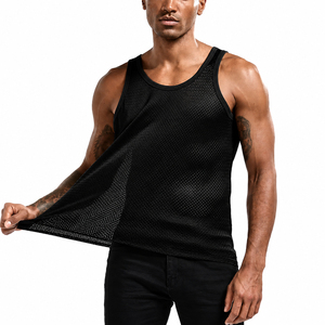 Mens Breathable Mesh Tank Top Quick Dry Sleeveless Athletic Vest Lightweight Summer Fitness Gym Running Sportswear - Product Image 4