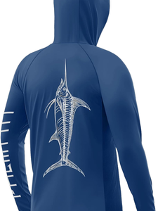 Sudadera con Capucha para Hombre, de Secado Rápido, Impermeable, Transpirable, Ligera, de Poliéster y Spandex Sublimado, con Máscara Facial y Manga Larga para Pesca - Product Image 5