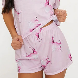 Conjunto de Verano Personalizado para Mujer, Conjunto de Dos Piezas, Camiseta Lisa de Algodón y Poliéster, Pantalones Cortos, Conjuntos Femeninos - Product Image 5