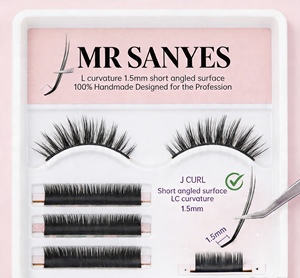 Extensions de <span class=keywords><strong>cils</strong></span> professionnelles MR SANYES J-Curl, <span class=keywords><strong>courbure</strong></span> LC, de matériaux de qualité pour <span class=keywords><strong>des</strong></span> <span class=keywords><strong>cils</strong></span> magnifiques - Product Image 2
