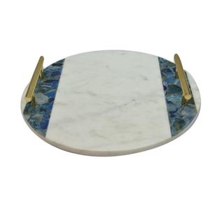 Bandeja de Servir de Mármol Blanco de Lujo, Forma Rectangular, Ecológica, de Alta Calidad, Vajilla Moderna para el Hogar, Bodas y Fiestas - Product Image 4
