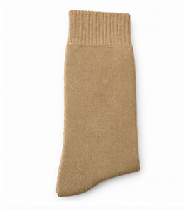 Calcetines Lisos Beige al por Mayor – Calcetines de Algodón Tejido de Alta Calidad, Proveedor de Calcetines al por Mayor - Product Image 1