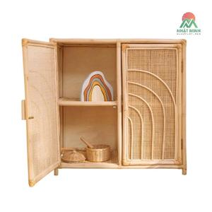 Armoire en rotin Nhat Minh avec design cintré pour enfants, unité de rangement écologique - Product Image 2