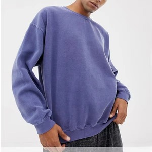 Sweat-shirt pour homme, broderie personnalisée en relief, coton uni, unisexe, surdimensionné, col rond, sweat-shirt épais - Product Image 3