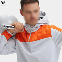 Precio al por mayor: Conjunto de 2 piezas con logo personalizado, sudadera con media cremallera y pantalón corto, corte ajustado, ropa deportiva informal de otoño para hombre
