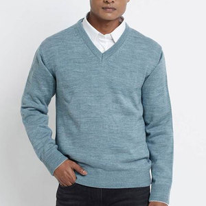 Fabricant d'usine, pull pour homme sur mesure, prix de gros, pull pour homme élégant et décontracté à vendre - Product Image 2