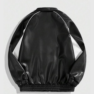 Custom Embroidered Letterman <b>Jacket</b> Men Premium Cowhide <b>Leather</b> Sleeves Wool Body OEM ODM Factory Sample Service Available - Product Image 3