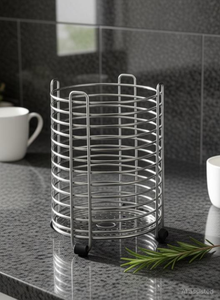 Support de rangement pour couverts de cuisine en acier inoxydable, porte-couteaux, fourchettes et cuillères, support de rangement pour couverts de table, pour la cuisine et la table à manger - Product Image 3