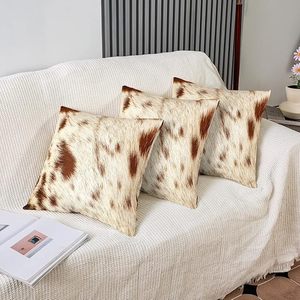 Housse de coussin carrée à motif animalier, style nordique, décoration d'intérieur, lavable, en polyester et coton - Product Image 2