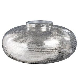 Vase à fleurs de sol en aluminium finition or mat, décoration moderne et luxueuse pour la maison et les mariages - Product Image 2