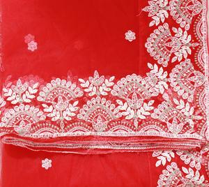 Nouvelle Collection : Kurti et Dupatta Indiens et Pakistanais Tendance en Tissu Filet Rouge – Tenue Ethnique Exclusive pour Femme - Product Image 5