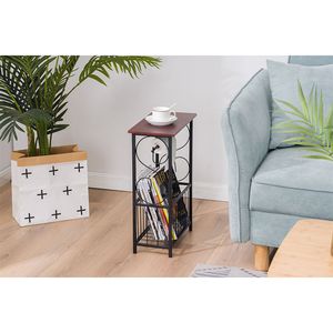 Tavolino da Bagno Multifunzionale Contemporaneo, Tavolino Laterale per Divano, Tavolo da Caffè e Tè in Vetro XH per Soggiorno - Product Image 2