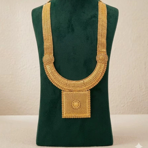 Ensemble de 4 colliers ras-de-cou en laiton plaqué or de luxe pour femme, cadeau de fiançailles, anniversaire, mariage, bijoux faits à la main - Product Image 1