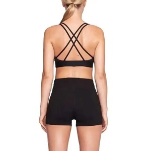 Conjunto Deportivo para Mujer, 2 Piezas, Top y Pantalones Cortos, Ropa Deportiva, Servicio de Logotipo Personalizado, OEM, Conjuntos de Yoga para Mujer - Product Image 2