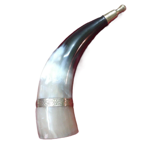 แตรวัวแกะสลักลายตำนานนอร์ส ทำมือ เป็นมิตรกับสิ่งแวดล้อม ดีไซน์ทันสมัย ตกแต่งแบบธรรมชาติ - Product Image 2