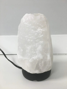 Handcrafted Himalayan white salt lamp made from authentic natural <b>crystal</b> salt creating a beautiful decorative glow for every - Product Image 6