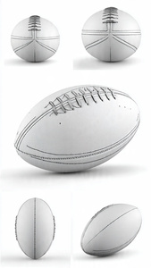 Balón de Rugby Profesional Cosido a Mano Personalizado para Torneos y Entrenamientos Ecológico - Product Image 2