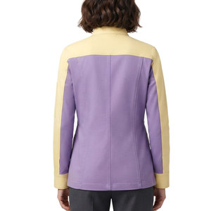 <b>Women</b> <b>Utility</b> <b>Jacket</b> Full Front Zip Stand Collar Side Pocket Design Lightweight Outerwear For Travel And Casual Everyday Use - Product Image 2