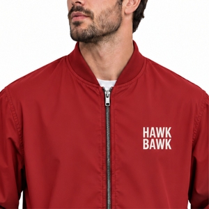 Blouson bomber pour homme avec fermeture éclair intégrale, col côtelé, poignets côtelés, ourlet côtelé, poches latérales et style décontracté moderne. - Product Image 4