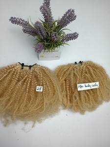 100% Cheveux Humains Cheveux Bruts Afro Crépus Bouclés Double Dessiné Double Dessiné - Product Image 3