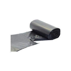 Sacs poubelles noirs en PE de qualité alimentaire, résistants à l'humidité, avec pochette autoportante et fermeture éclair, pour usage professionnel - Product Image 5