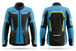 เสื้อแจ็คเก็ตขี่มอเตอร์ไซค์ผ้าคอร์ดูรอยคุณภาพพรีเมียม พร้อมแถบสะท้อนแสง พิมพ์ลายตามสั่ง ดีไซน์ของตัวเอง มีกระเป๋าหลายช่อง - Product Image 2