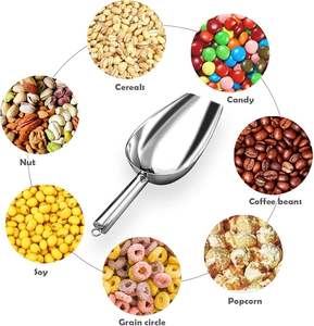 Cuillère à glace en acier inoxydable 6 oz, cuillère alimentaire durable pour la cuisine, petites cuillères alimentaires pour bar, fête, mariage - Product Image 5