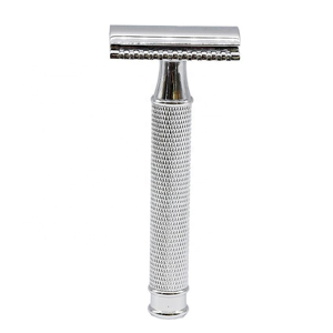 Maquinilla de Afeitar de Doble Filo Ajustable Profesional, de Acero Inoxidable, Reutilizable, con Doble Cuchilla, para Hombres, Barbería, OEM - Product Image 1