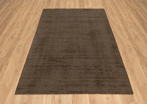 Alfombra Gabbeh Espresso Tejida a Mano, Color Marrón Oscuro, Lana de Nueva Zelanda, para Decoración Moderna y Minimalista del Hogar - Product Image 2