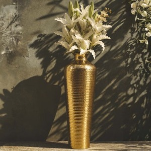 Artistic Form Handmade Tabletop <b>Vase</b> <b>Gold</b> Finish Contemporary Design Wedding Decor - Product Image 6