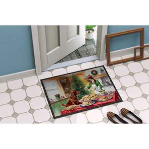 Irish Setter Christmas Cookies <b>Doormat</b> Non-Slip <b>Washable</b> Low Pile 18H X 27W Indoor and Outdoor Entryway Rug - Product Image 4