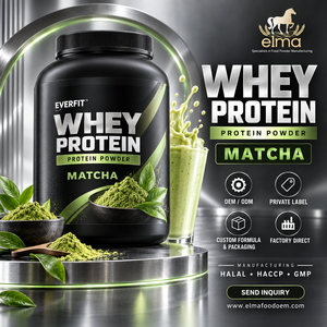 Concentrado de Proteína de Suero de Leche Elma Food 1KG Sin Azúcar Añadido 50 Porciones Fórmula de Crecimiento Muscular con BCAA Proteína en Polvo Sin GMO - Product Image 1