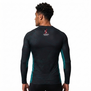 Camiseta de Manga Larga para Hombre, Transpirable, de Secado Rápido, Spandex/Poliéster, con Color y Logotipo Personalizables para Ropa Deportiva - Product Image 2