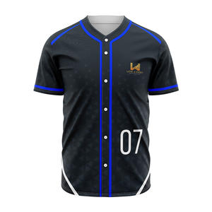 Nouveaux maillots de baseball unisexes en strass de haute qualité, imprimés sur mesure, en tissu viscose/coton, respirants, antibactériens, grandes tailles - Product Image 2