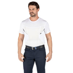เสื้อเชิ้ตแขนสั้นผ้าสแปนเด็กซ์สำหรับพกปืนแบบซ่อนสำหรับผู้ชาย - Product Image 1