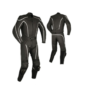 Traje de Motocicleta de Cuero para Hombre, Manga Larga, Color Naranja y Negro, Resistente al Viento, para Carreras, para Adultos, para Todas las Estaciones - Product Image 2