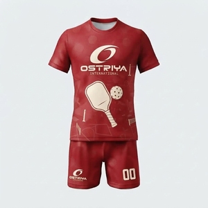 Uniforme de Pickleball para Hombre, Económico, 100% Poliéster, con Logotipo Personalizado Impreso por Transferencia de Calor, Protección UV, Cuello Redondo, Cintura Elástica y Pantalones Cortos - Product Image 4