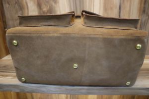 Vintage Brown Suede Leather Travel Duffle <b>Bag</b> Handmade Genuine Leather Weekender <b>Bag</b> <b>Large</b> Carry-On Overnight <b>Bag</b> - Product Image 5