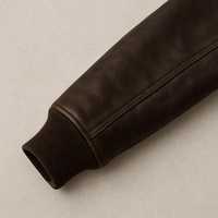 Blousons en cuir personnalisés pour hommes – Blouson de motard élégant en toile, écologique, coupe-vent et respirant, marron et noir pour l'hiver