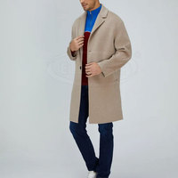 Manteau en laine imperméable au design tendance, nouvelle arrivée, logo personnalisé, coupe ajustée, écologique, vêtements d'hiver pour hommes, best-seller, fabriqué au Pakistan