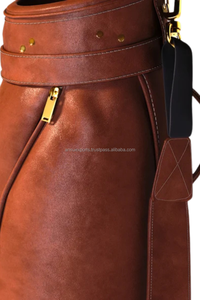 Sac de golf en cuir sur mesure pour professionnels Sac de golf en cuir véritable avec plusieurs poches Sac de golf en cuir fabriqué à la main - Product Image 4