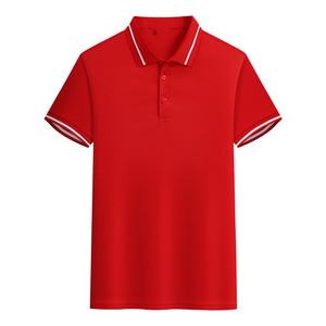 Camiseta Polo de Manga Corta con Logotipo Personalizado Bordado OEM, 180g, Secado Rápido, Patrón Sólido, Ropa de Trabajo con Solapa, Tejido de Punto - Product Image 2