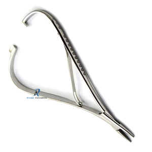 Porte-aiguille chirurgical dentaire à pointe perforée en acier inoxydable, instrument de suture avec poignée ergonomique à verrouillage, outil professionnel - Product Image 3