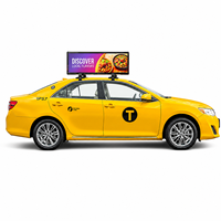 Afficheur numérique P5 double face couleur OEM ODM, étanche, 4G WIFI, télécommande, panneau publicitaire pour toit de voiture